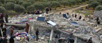 последствия землетрясения в Турции